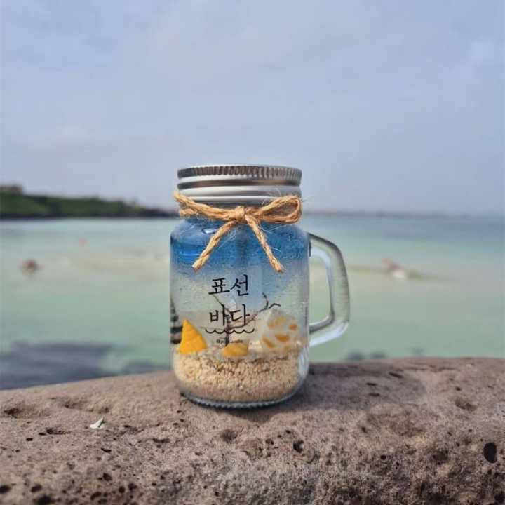 Colored Sea Style Beach Home Decoration Items Candles Scented Luxury For Wholesale Gel Wax Candles