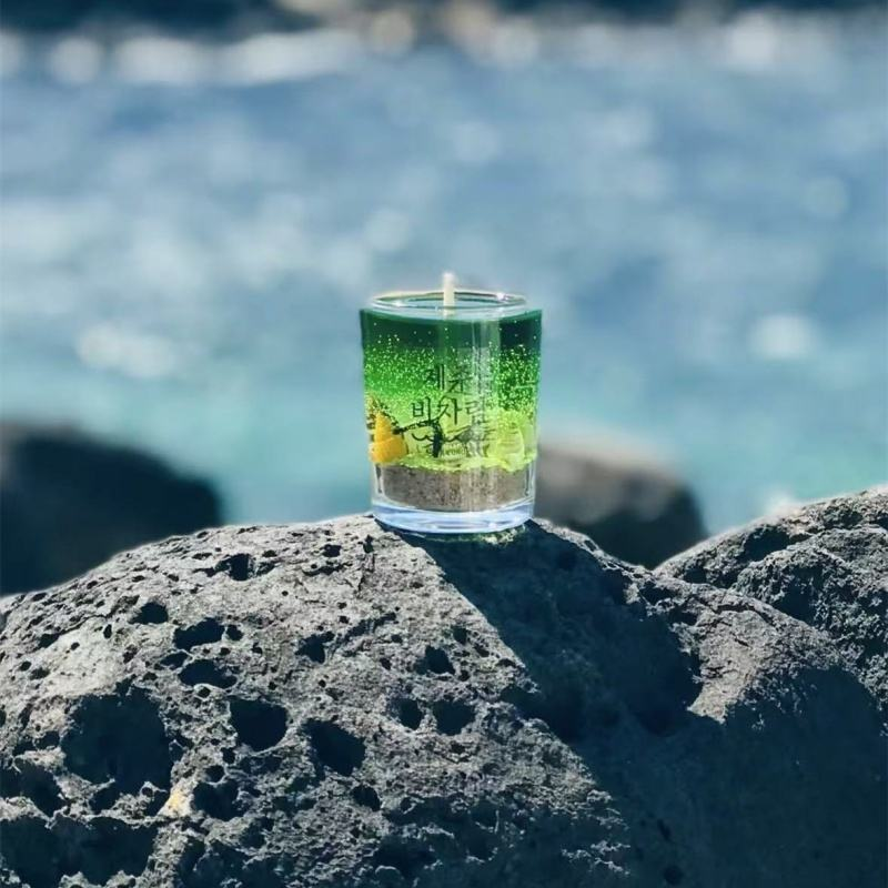 2025 New Design Popular Custom High Quality Ocean Style Sea Shell Starfish Gel Wax Scented Candles