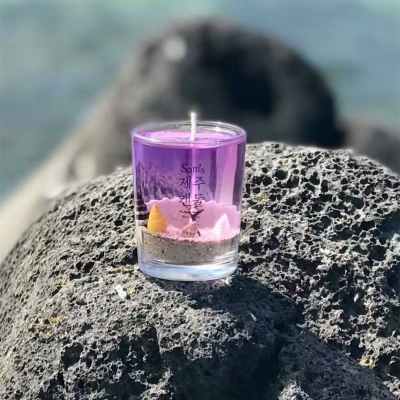 2025 New Design Popular Custom High Quality Ocean Style Sea Shell Starfish Gel Wax Scented Candles