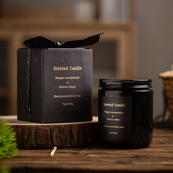 Wholesale Manufacturers Customized Soy Wax Candles Scented Candle Set With Logo and Packing Boxes