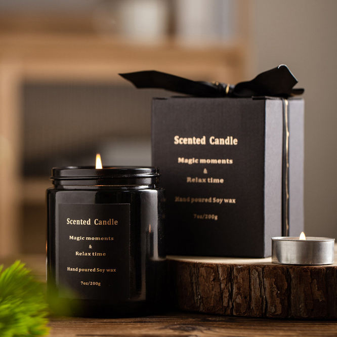 Wholesale Manufacturers Customized Soy Wax Candles Scented Candle Set With Logo and Packing Boxes