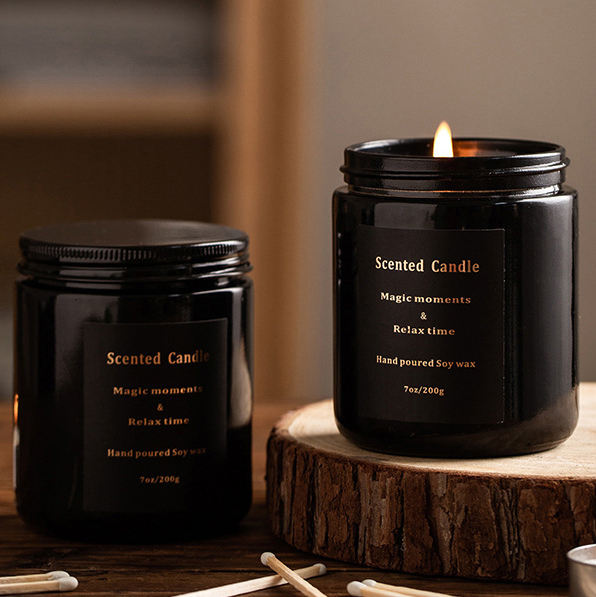 Wholesale Manufacturers Customized Soy Wax Candles Scented Candle Set With Logo and Packing Boxes