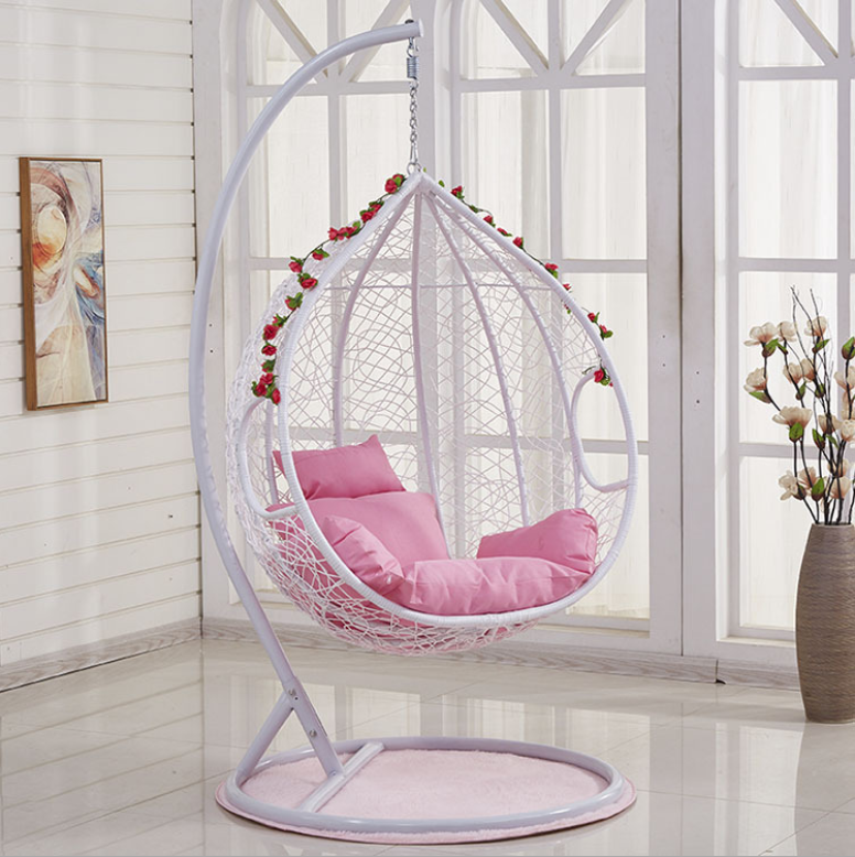 2021 Hot Selling Indoor Outdoor Hanging Swing Chair Rattan Swinging Chairs