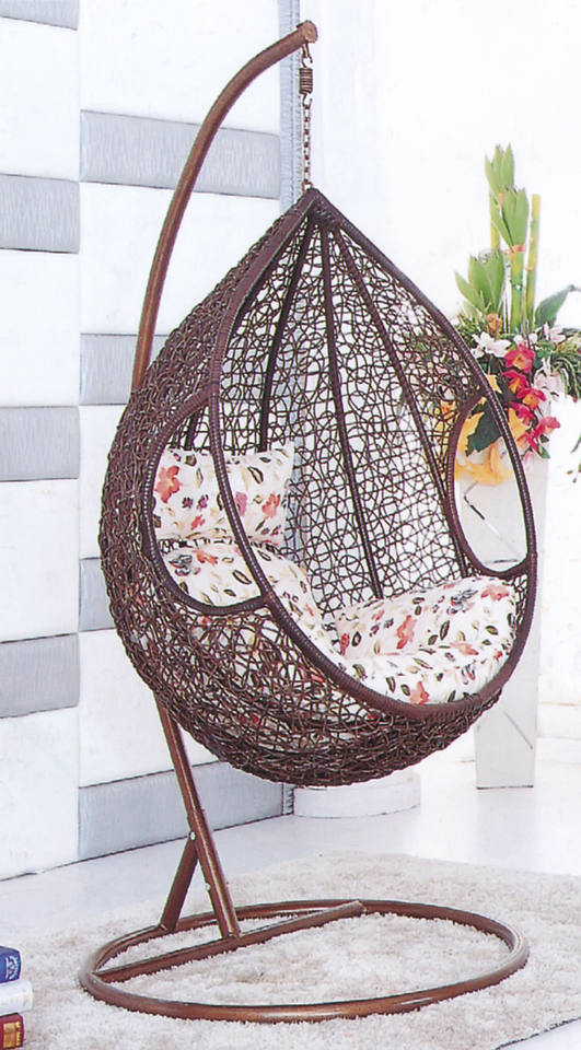 2021 Hot Selling Indoor Outdoor Hanging Swing Chair Rattan Swinging Chairs