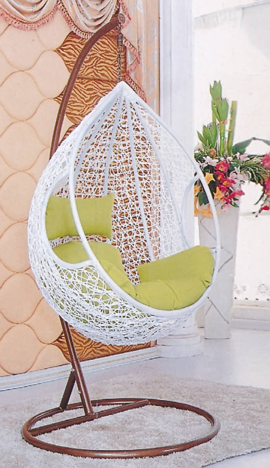 2021 Hot Selling Indoor Outdoor Hanging Swing Chair Rattan Swinging Chairs