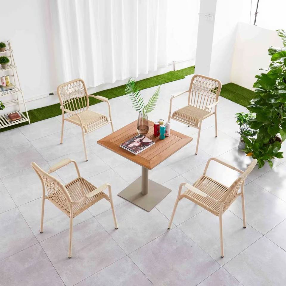 Hot-selling High-quality Outdoor Dining Table and Chair Set for Gardens Patios and Terraces - Woven Rattan Table and Chairs