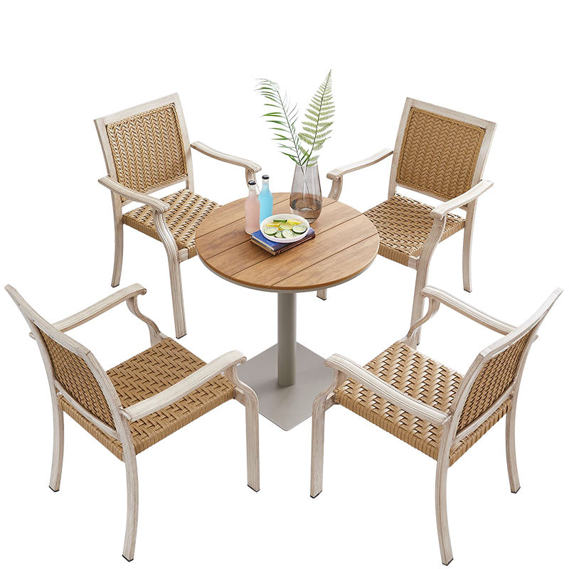 Hot-selling High-quality Outdoor Dining Table and Chair Set for Gardens Patios and Terraces - Woven Rattan Table and Chairs