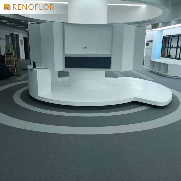 Luxury Hotel Room Interlocking Flooring Squares Stripe Design Carpet Tile for Office Floor