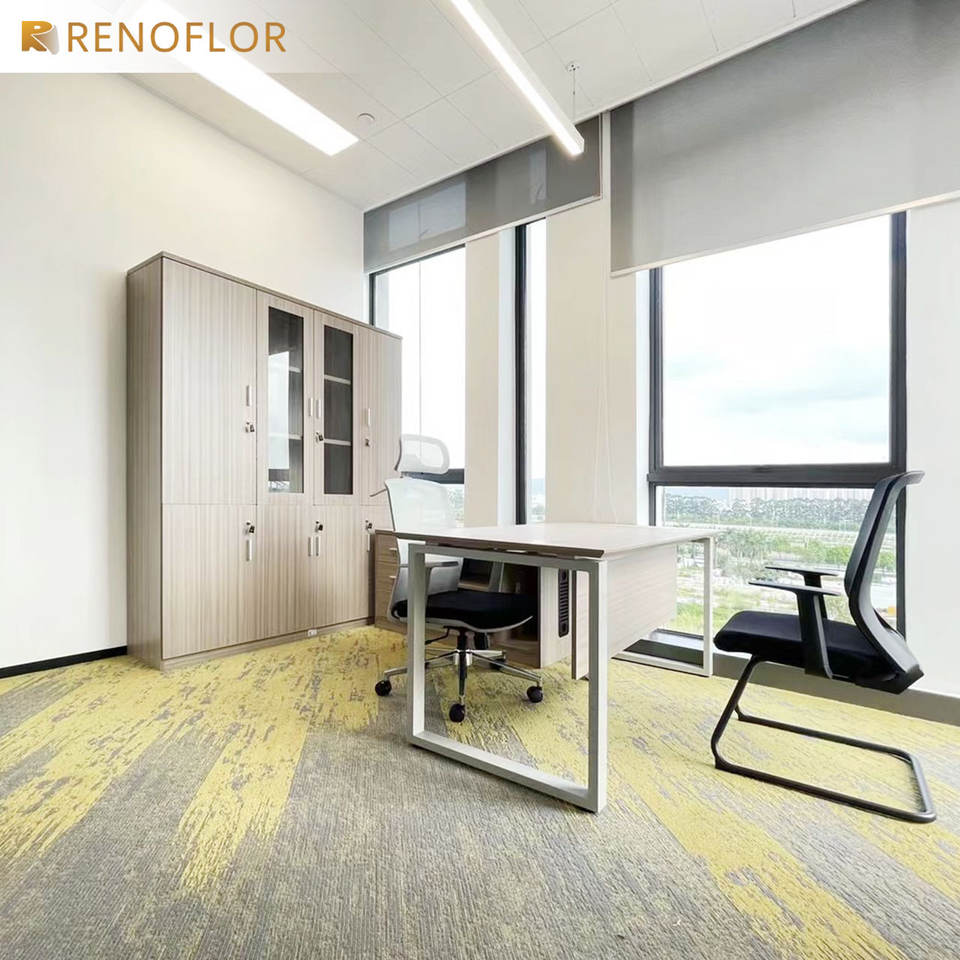 Waterproof Office 50x50 Self Adhesive Polypropylene OEM Colors Flooring Carpet Tiles