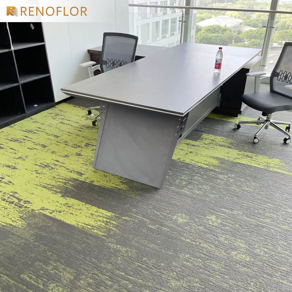 Waterproof Office 50x50 Self Adhesive Polypropylene OEM Colors Flooring Carpet Tiles