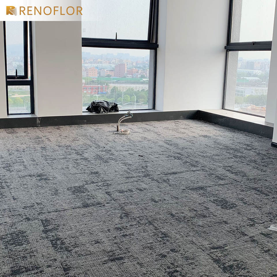 Modern Washable Polypropylene Cushioned Office Modular Flooring Washable Carpet Tile