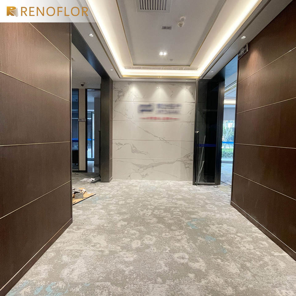 Modern Washable Polypropylene Cushioned Office Modular Flooring Washable Carpet Tile