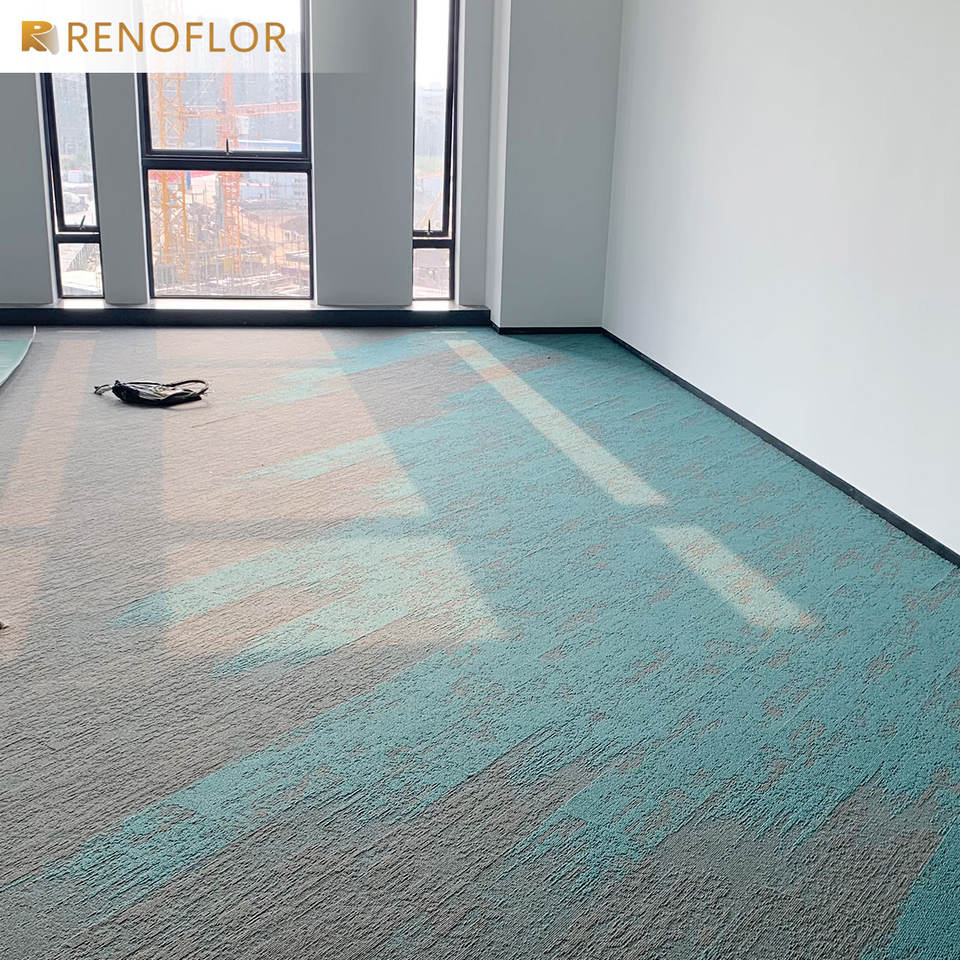 Modern Washable Polypropylene Cushioned Office Modular Flooring Washable Carpet Tile