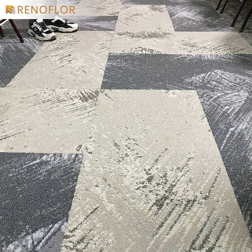 Office Used Commercial Customized Size Interlocking Flooring Squares Carpet Tiles 50x50 Carpet Tiles
