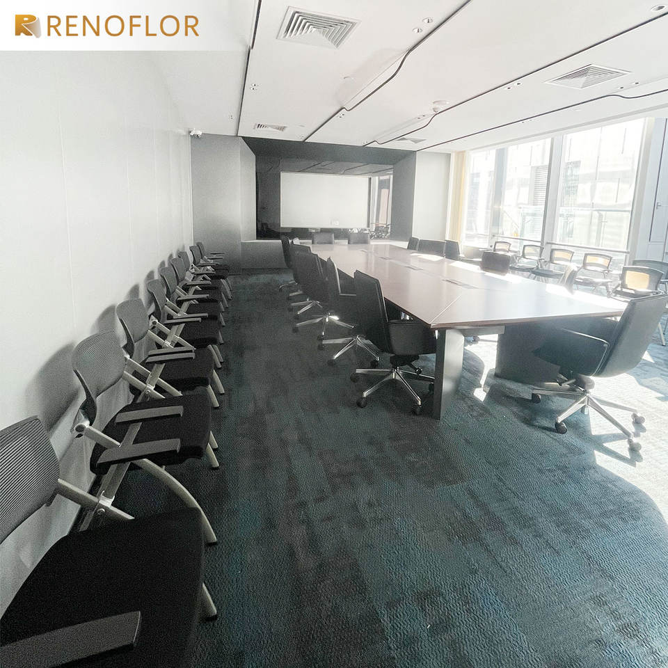 Factory Direct Wholesale Commercial Modern Office Floor Custom Polypropylene Backing Carpet Tile