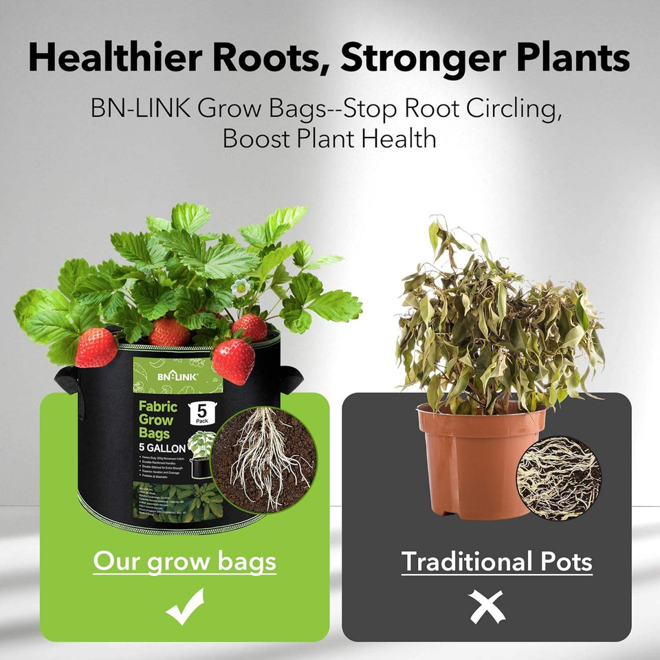 Felt Nonwoven Fabric Tomato Grow Bags Tree Planting Bags Felt Flower Pots