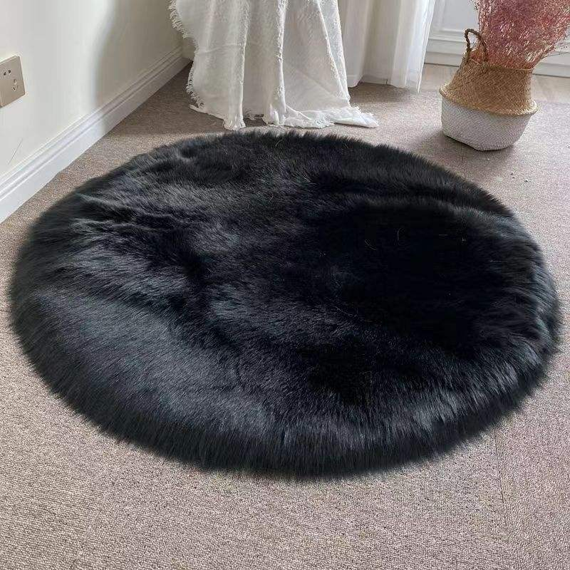 Hot Sell Wool Long Haired Round Rug, Living Room Rug Entrance Door Carpet, Bedroom Bedside Carpet, Bay Window Floor Mat