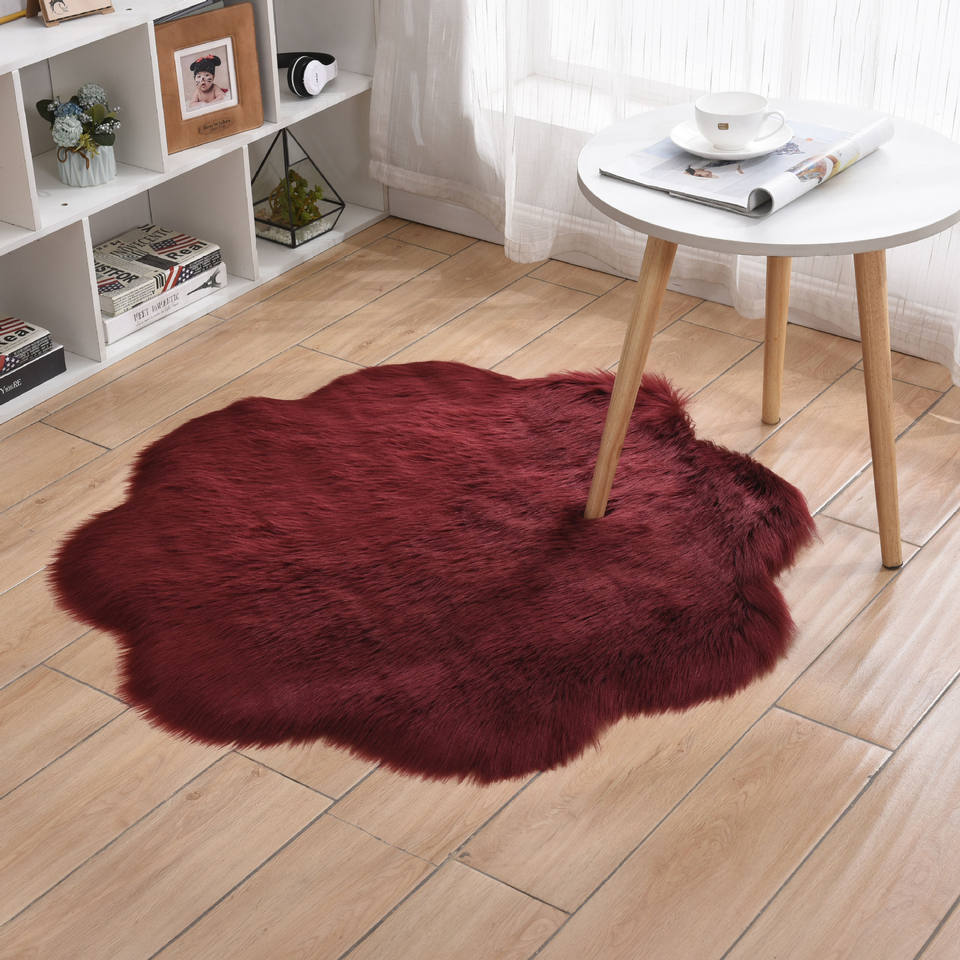 Wholesale Round Flower Shaggy Modern Area Rugs Floor Mat Fluffy Rugs Living Room Large Carpet for Home Living Room