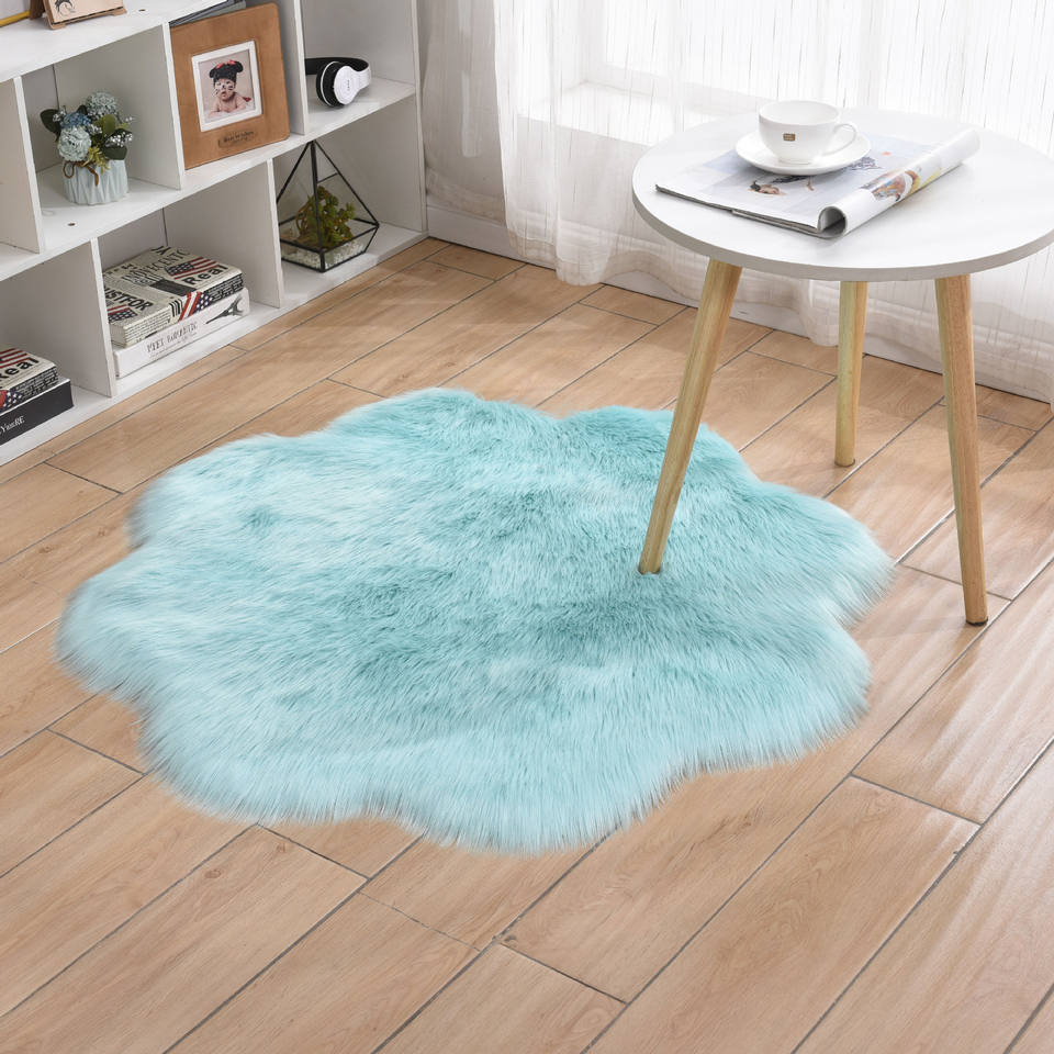 Wholesale Round Flower Shaggy Modern Area Rugs Floor Mat Fluffy Rugs Living Room Large Carpet for Home Living Room