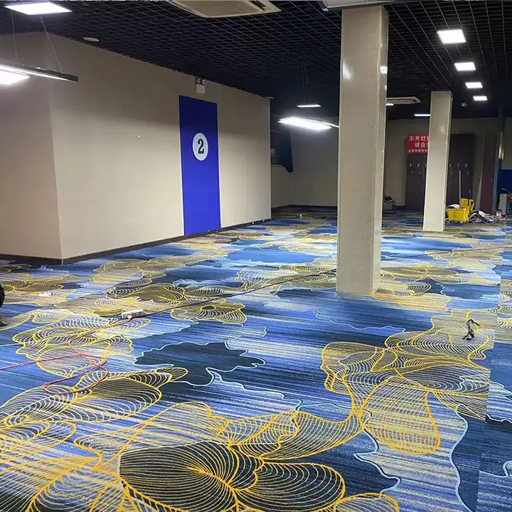 China Factory Manufacturers Custom Carpets Hospitality Ballroom 5 Star Hotel Lobby100% Nylon Print Wall to Wall Carpet