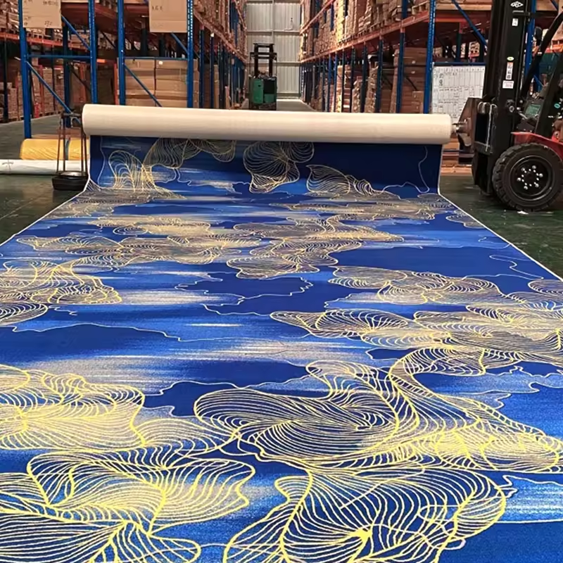 China Factory Manufacturers Custom Carpets Hospitality Ballroom 5 Star Hotel Lobby100% Nylon Print Wall to Wall Carpet