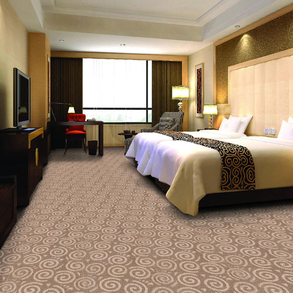 China Factory Manufacturers Custom Carpets Hospitality Ballroom 5 Star Hotel Lobby100% Nylon Print Wall to Wall Carpet