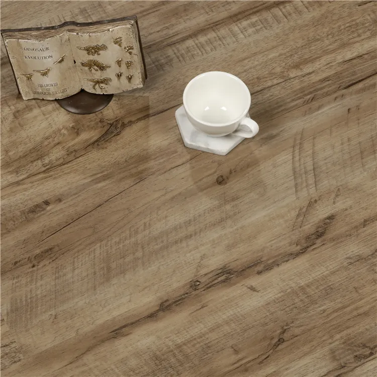 Waterproof 6mm SPC Luxury Vinyl Tiles Embossed Click Lock PVC Flooring for Hotels Plastic Flooring