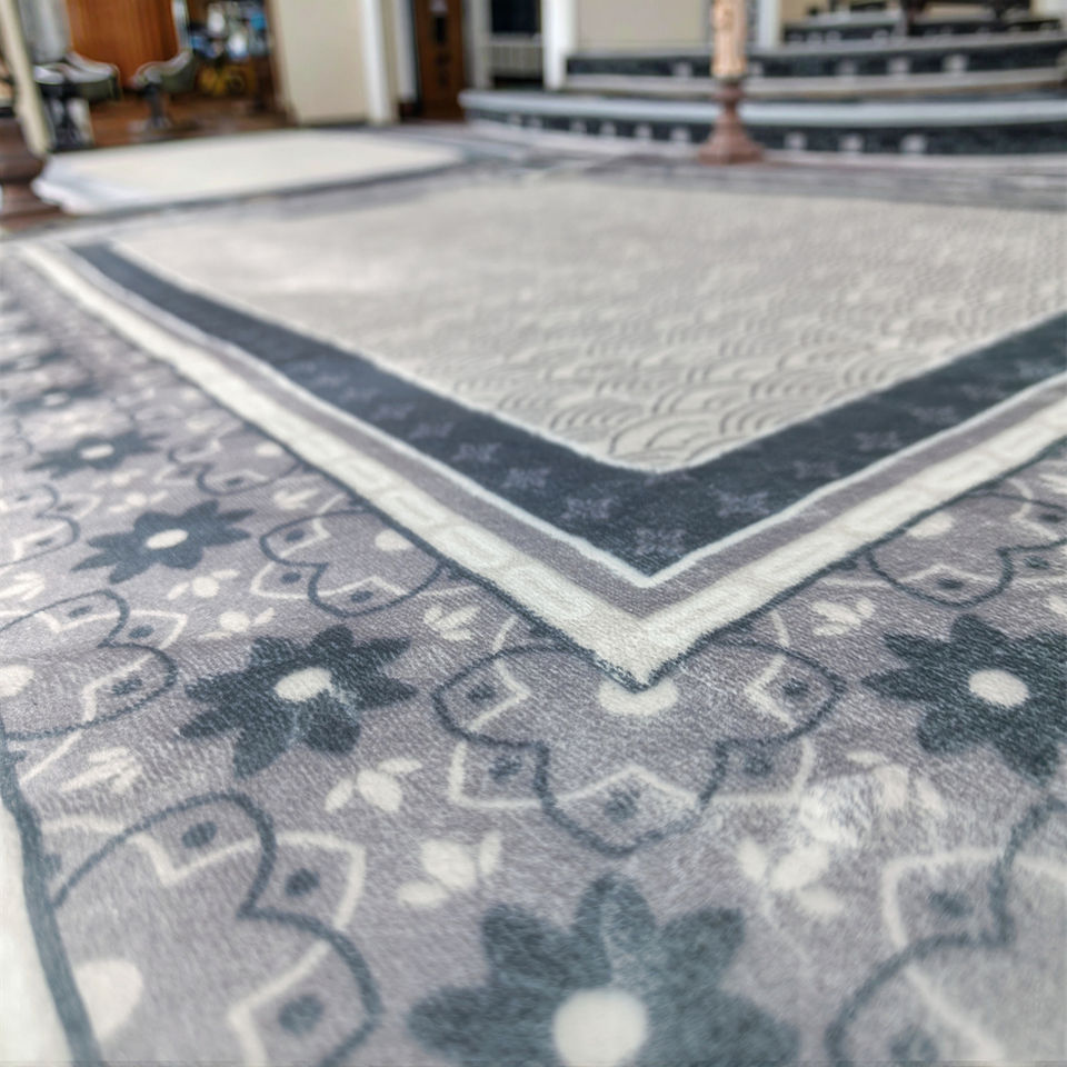 3D Printed Prayer Rug High-end Luxury Prayer Rugs Memory Foam Prayer Mat Imitated Silk Prayer Mat