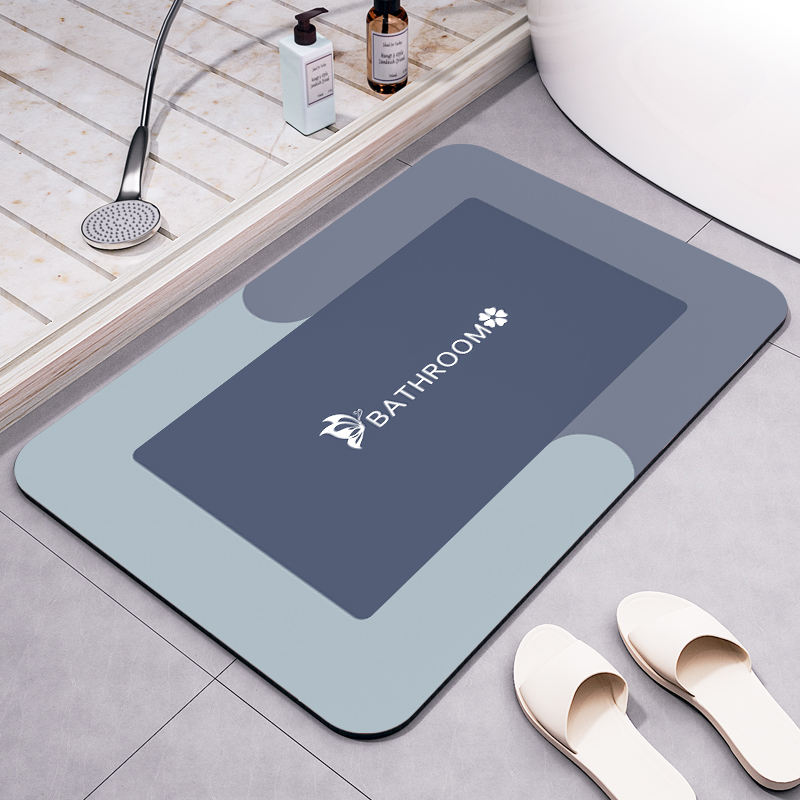 SHENGDE Custom Shape Rubber Bathroom Rug Modern Floor Mini Kid Baby Shower Mat Bath Mat