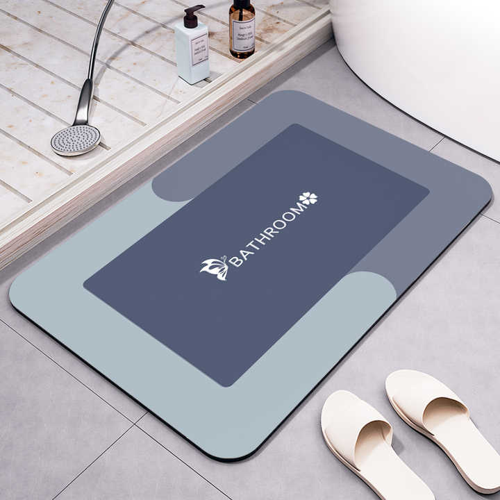 SHENGDE Custom Shape Rubber Bathroom Rug Modern Floor Mini Kid Baby Shower Mat Bath Mat