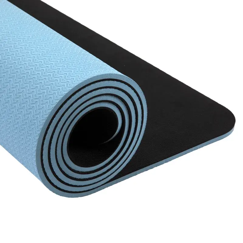 SHENGDE Woman Workout Sublimation Yogamat Eco Thick Natural Friendly Folding Custom Tpe Print Gym Green Yoga Mat