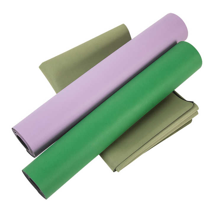 SHENGDE Custom New Design Eco Friendly Frost Frosted Upgraded Pilates Pu Leather Natural Rubber Yoga Mat Yoga Matt