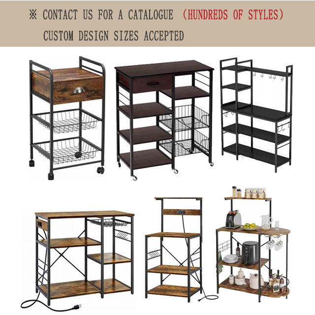 Simple Open Kitchen Storage Shelf 5-Tier 43.3in Wide Bakers Rack Large Capacity Coffee Bar Microwave Stand with Steel Frame