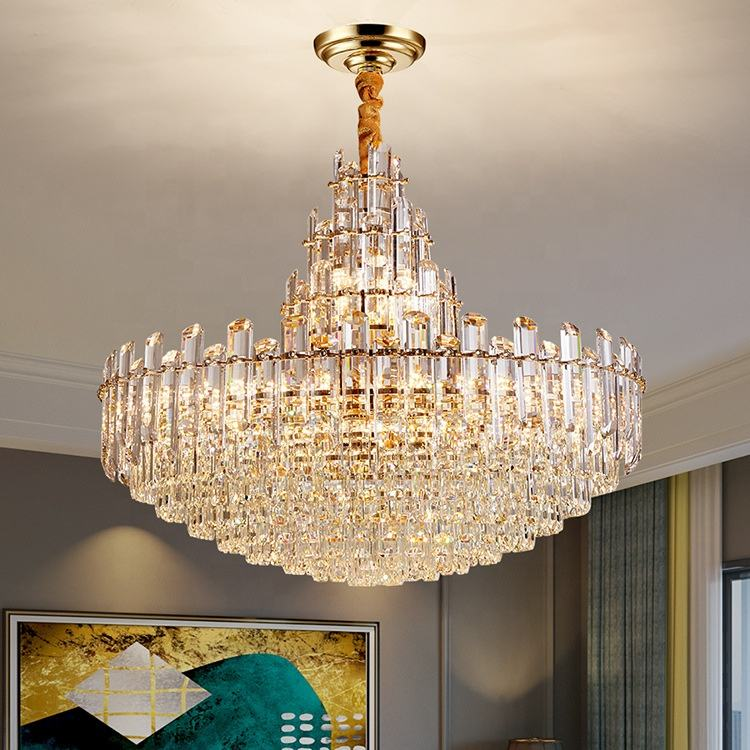 Contemporary Luxury Crystal Chandelier Pendant Light for Living Room Lighting