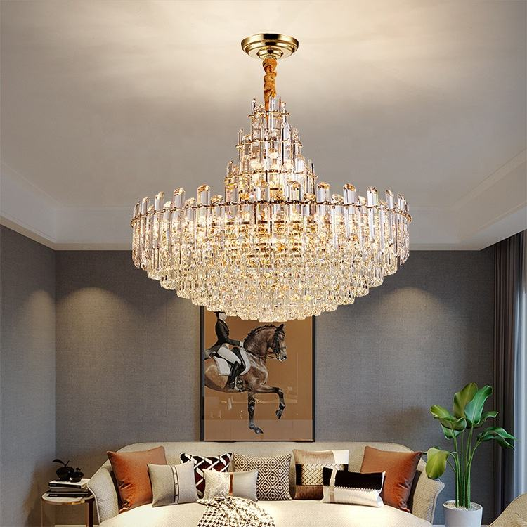 Contemporary Luxury Crystal Chandelier Pendant Light for Living Room Lighting