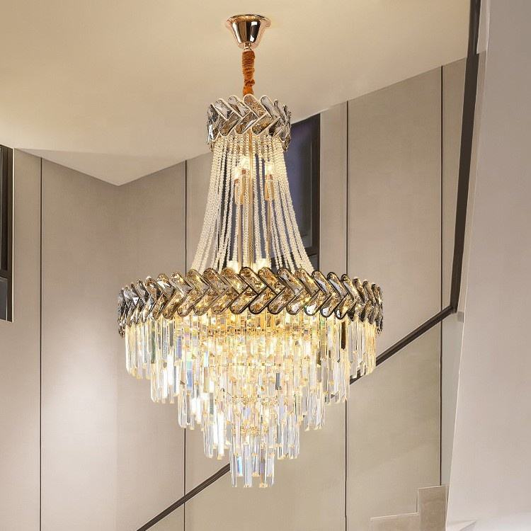 European Lighting Modern Classical Luxury Hotel Restaurant Wedding Hall Crystal Chandelier