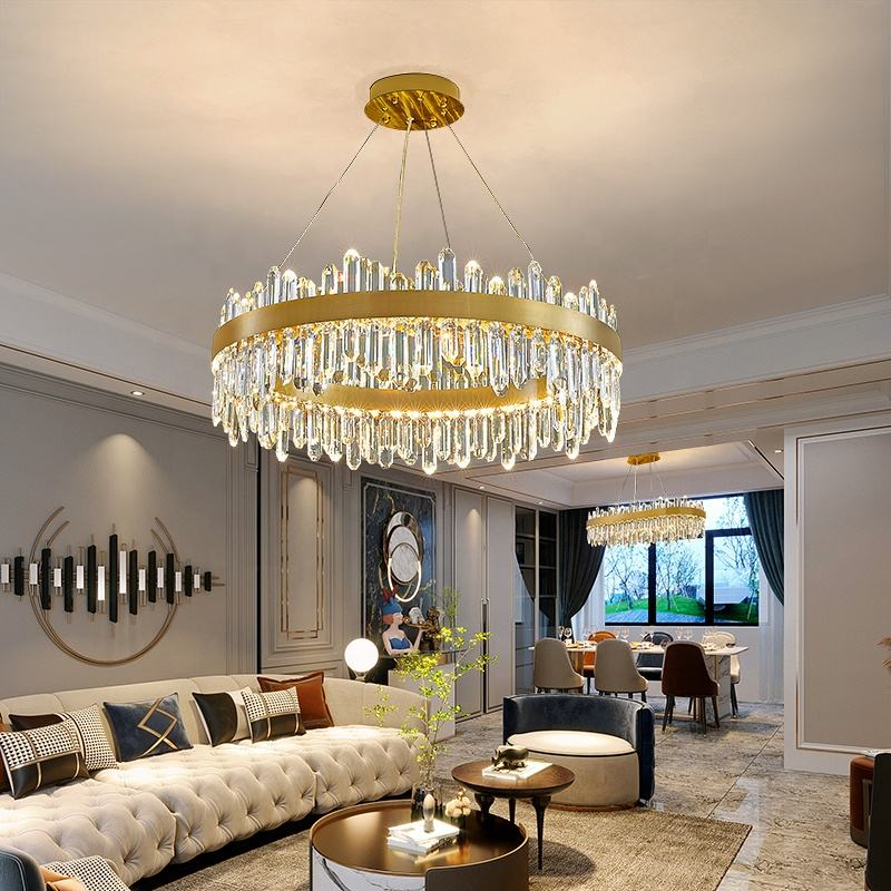 Modern Elegant Luxury Crystal Chandelier Creative Indoor Pendant Light for Hotels