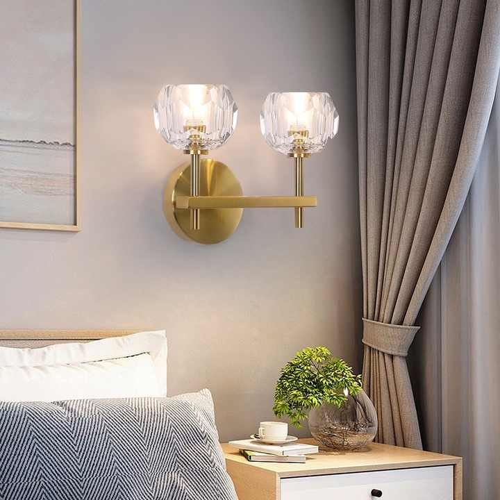 Crystal Led Mounted Indoor Wall Lamp for Living Room Bedroom Home Hotel Wall Sconce