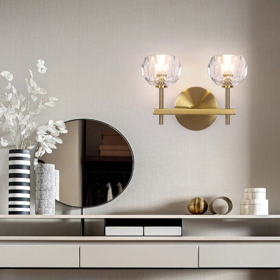 Crystal Led Mounted Indoor Wall Lamp for Living Room Bedroom Home Hotel Wall Sconce