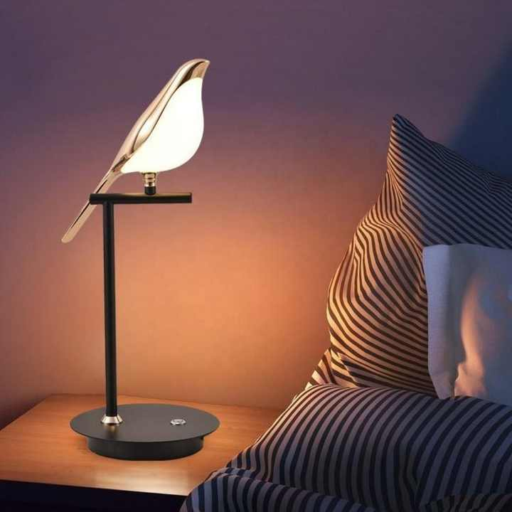 Simple Bedroom Creative Bird Table Lamp Modern Living Room Study Bedside Art Desk Lamp