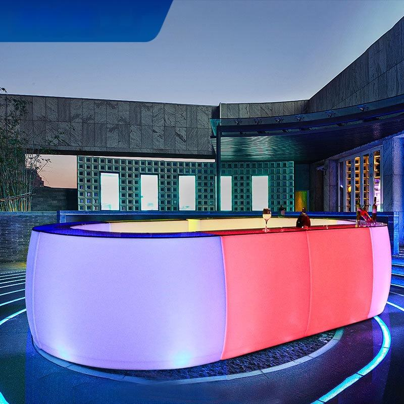 Patio Furniture/ Led Cube Chair/Led Outdoor Rechargeable Modern Cube Waterproof Led Furniture Garden Sets Table Chairs