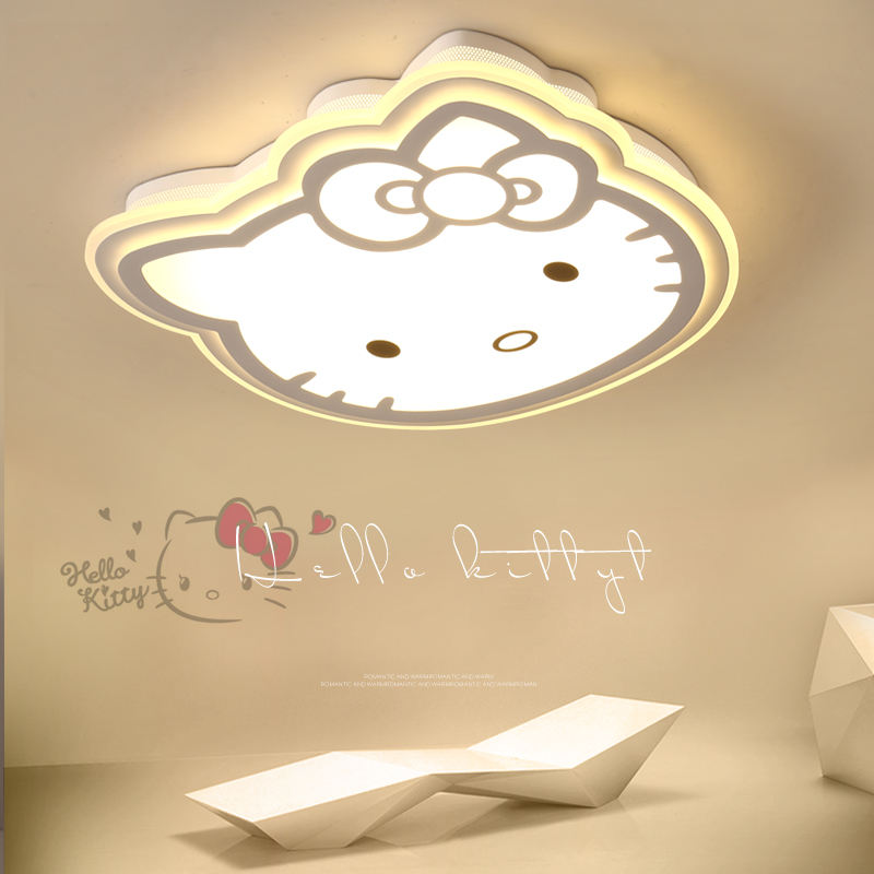 Best Selling Nordic Cat Shape pink Yellow Ceiling Lamp Lights Children Ceiling Lights for Kids Room