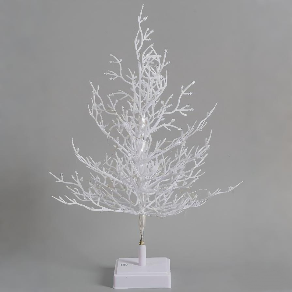 Decorative LED Snow Branch Tree Lamp, White Birch Fairy Light Centerpiece for Wedding, Bedroom and Holiday Party Table Décor