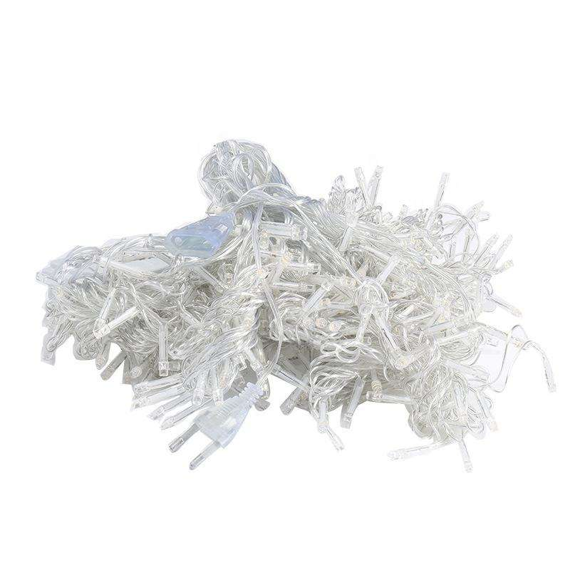 Waterproof LED Icicle String Lights for Roof Eaves Balcony & Stairs Warm White Connectable Outdoor Christmas Decoration