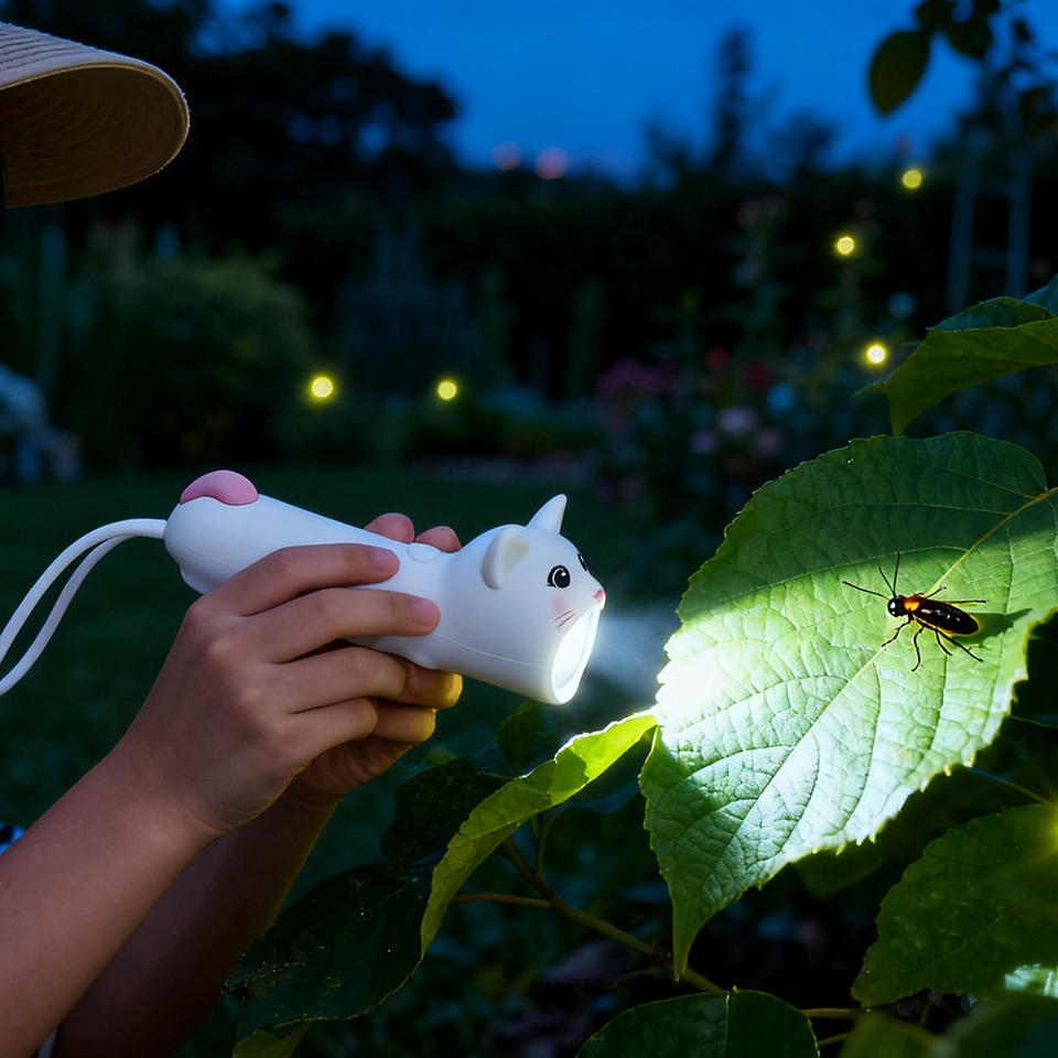 Portable Home LED Night Light Mini Camping Lantern Cute Colorful Torch with Flash Effect for Home or Outdoor Use