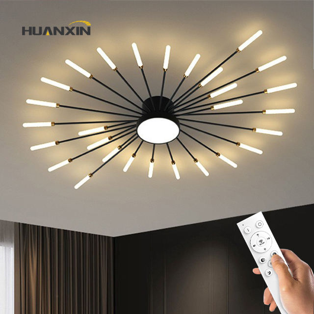 Home Bedroom Living Room Modern Chandelier Pendant Indoor Lighting Acrylic Firework LED Ceiling Light