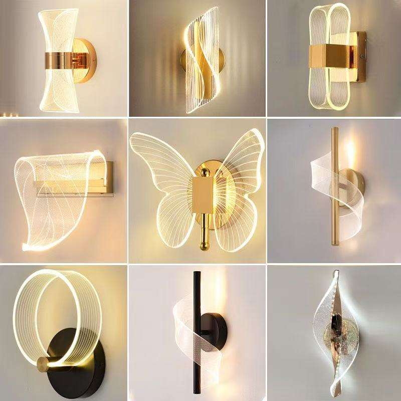 Contemporary Luxury LED Crystal Wall Lamp Modern Minimalist Style Stone for Hotel Indoor Living Room Bedroom Bedside Lighting