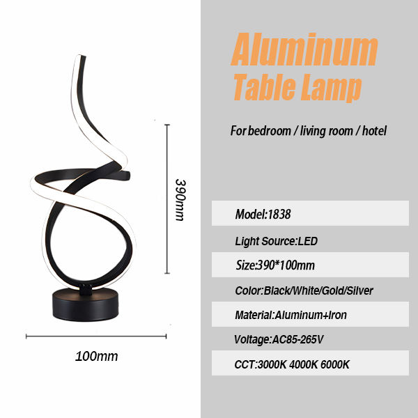 Modern Custom LED Table Lamp for Home Living Room Bedroom Restaurant Hotel Metal Shade Factory Price for Decoration Lighting