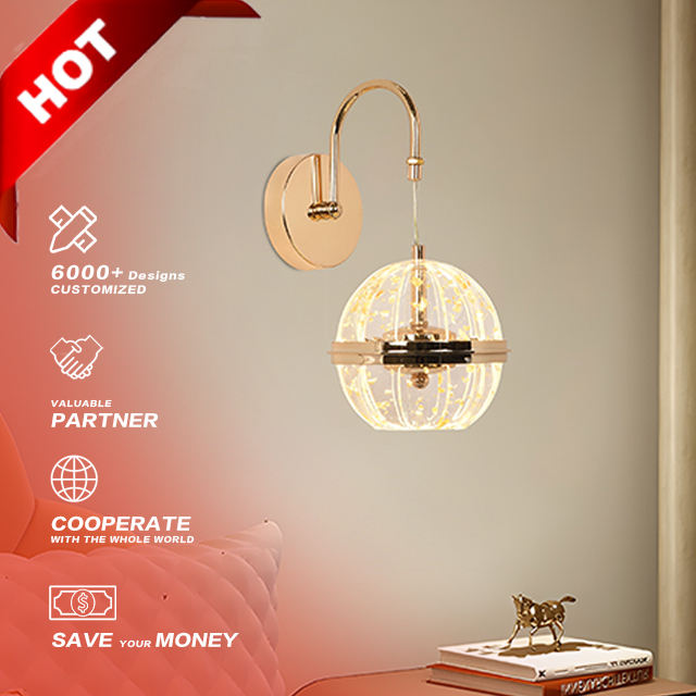 Bedside Bedroom Pumpkin Wall Lamp French Light Luxury Living Room Background Wall High-end Cream Style Master Bedroom Wall Lamp