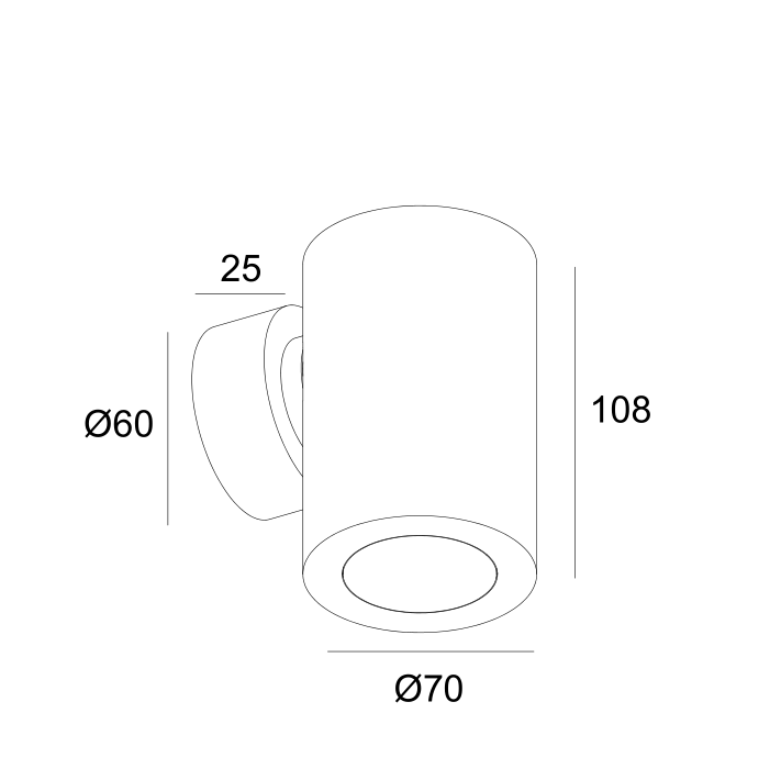 8W Modern IP65 Waterproof LED Outdoor Wall Light Aluminum Lighting Fixtures with Warm White CCT 12W Power ETL Certified